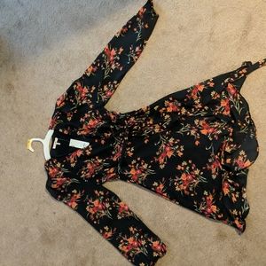 Floral Wrap Dress, size S
